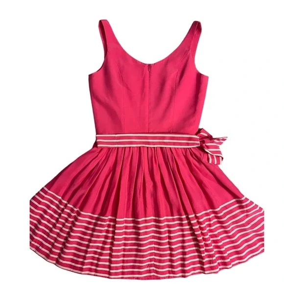Amanda Uprichard Pink Striped Dress - Picture 5 of 12